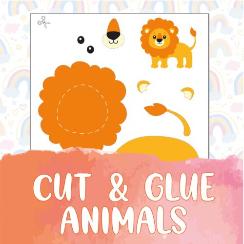 CUT & GLUE ANIMALS-13 Build An Animal