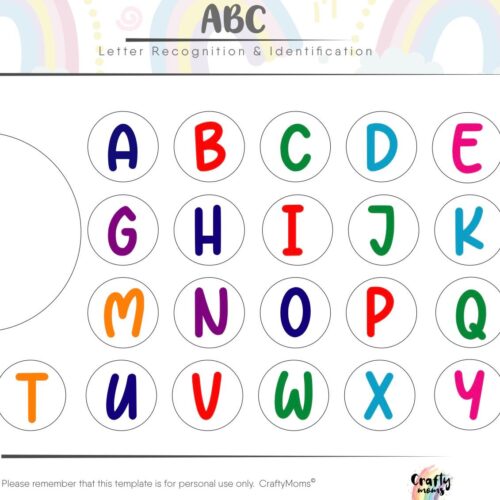 ABC's Magnetic Game Template